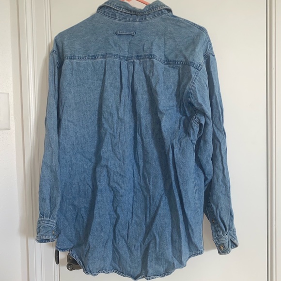 Copper Key Womens Blue Jean Shirt - Picture 2 of 3